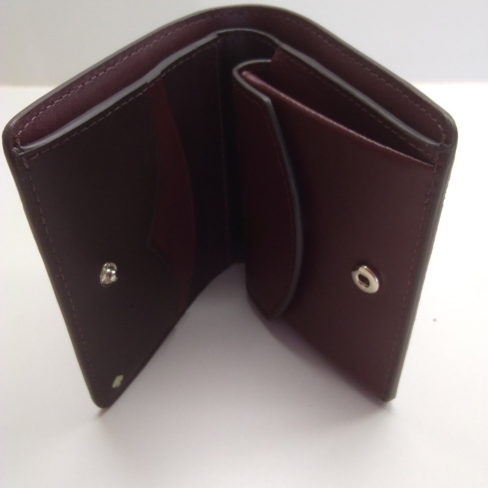 Kate Spade New Burgundy Small Bi-Fold Wallet - Picture 4 of 4